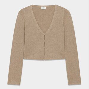Aritzia Medium Basque Cardigan - Oatmeal beige